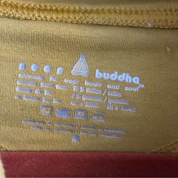 Neon Buddha Pull Over 3/4 Sleeve Lagenlook Top - Picture 3 of 10